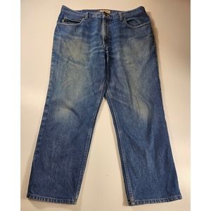 Ll bean 38x28 classic fit blue jeans EUC Career Casual work ^